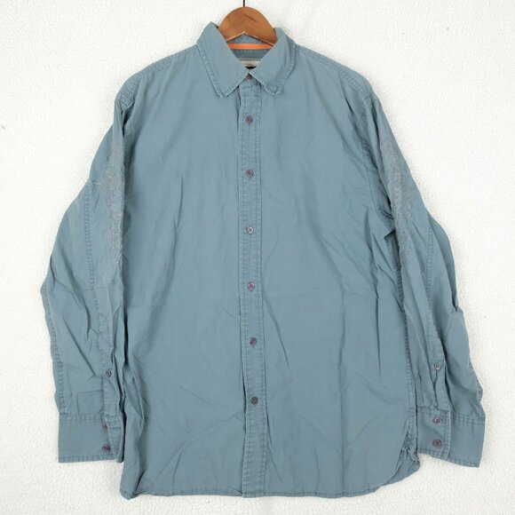 Harley-Davidson Other - Harley Davidson Shirt Mens Medium Blue HD Ink Button Up Embroidered